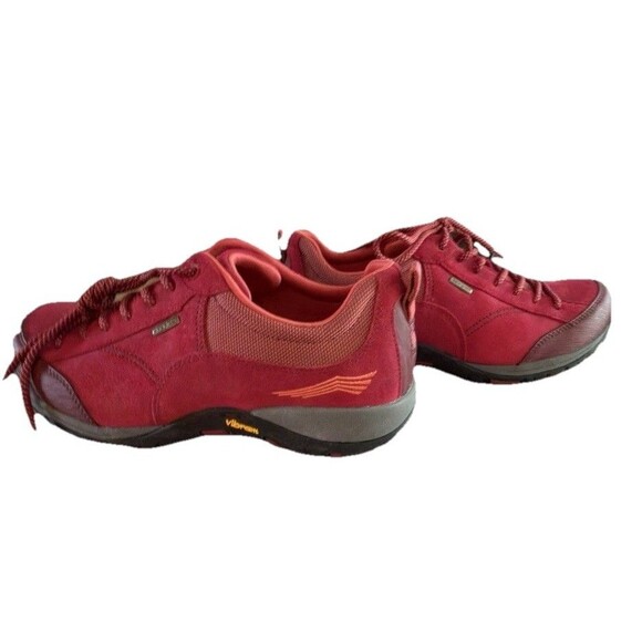 Dansko Shoes - Dansko Red Waterproof Lace Up Low Top Athletic Sneaker for Walking Hiking